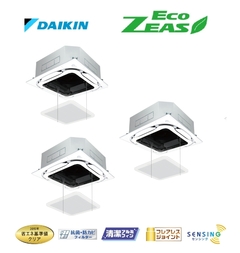 ダイキン 業務用エアコン EcoZEAS 天井カセット4方向 S-ラウンドフロー 標準タイプ オートグリルパネル 6馬力 同時トリプル　SZRC160BYM-ag